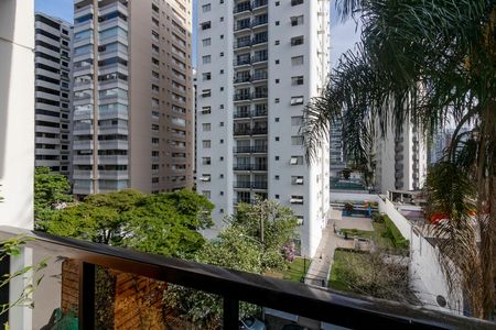 Vista da Varanda de apartamento para alugar com 3 quartos, 123m² em Brooklin, São Paulo