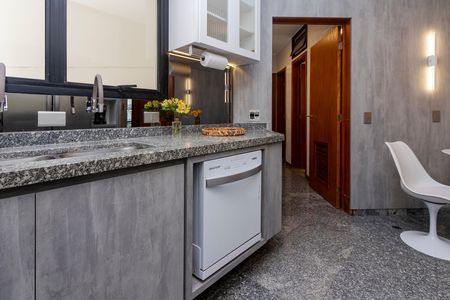 Cozinha de apartamento para alugar com 3 quartos, 123m² em Brooklin, São Paulo