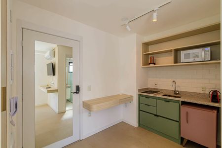 Cozinha de kitnet/studio para alugar com 1 quarto, 22m² em Perdizes, São Paulo