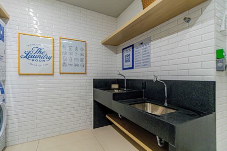 Área comum - Lavanderia de kitnet/studio para alugar com 1 quarto, 22m² em Perdizes, São Paulo