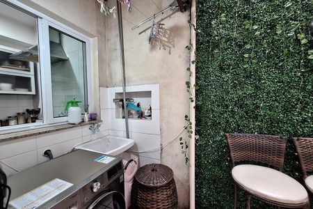 Área de Serviço de apartamento à venda com 2 quartos, 50m² em Vila Assunção, Santo André