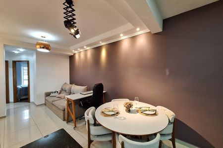 Sala de Jantar de apartamento à venda com 2 quartos, 50m² em Vila Assunção, Santo André