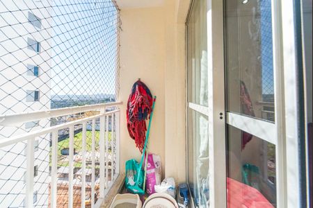 Varanda da Sala de apartamento à venda com 3 quartos, 57m² em Vila Homero Thon, Santo André