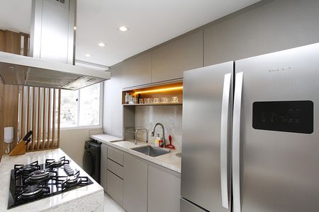 Cozinha de apartamento à venda com 2 quartos, 55m² em Salgado Filho, Belo Horizonte