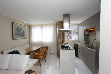 Sala de apartamento para alugar com 2 quartos, 55m² em Salgado Filho, Belo Horizonte