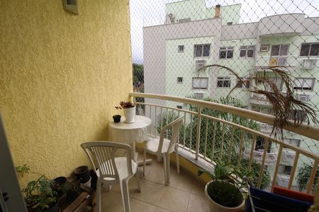 Sala - Varanda de apartamento à venda com 3 quartos, 75m² em Tanque, Rio de Janeiro