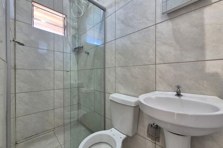 Banheiro de kitnet/studio para alugar com 1 quarto, 27m² em Jardim Nova America, Campinas