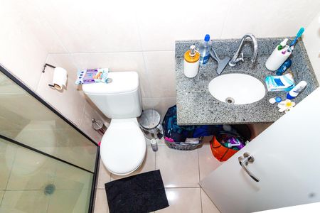 Banheiro da Suíte de apartamento à venda com 2 quartos, 46m² em Jardim Santo Antoninho, São Paulo