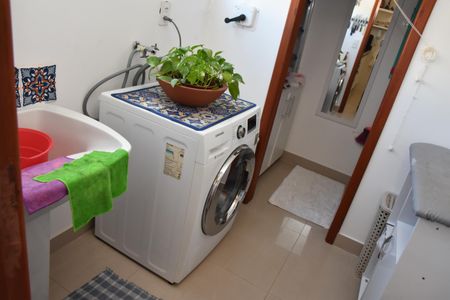 area de serviço com Lava roupas de apartamento à venda com 2 quartos, 85m² em Parque do Colégio, Jundiaí