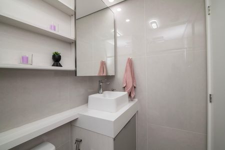 Banheiro do Quarto 2 Suíte de apartamento para alugar com 2 quartos, 56m² em Parque Ortolândia, Hortolândia