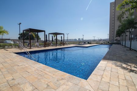 Área Comum - Piscinas de apartamento para alugar com 2 quartos, 56m² em Parque Ortolândia, Hortolândia