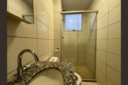 Banheiro Social de apartamento para alugar com 2 quartos, 44m² em Chacaras Reunidas Santa Terezinha, Contagem