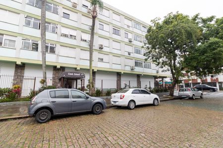 Fachada de apartamento à venda com 1 quarto, 40m² em Menino Deus, Porto Alegre