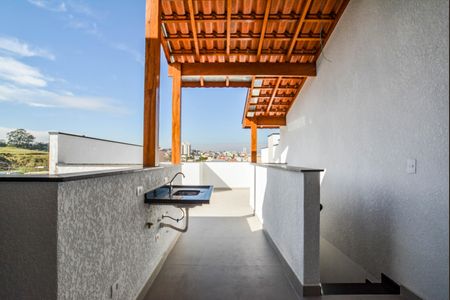 Cozinha de apartamento à venda com 3 quartos, 96m² em Vila Pires, Santo André