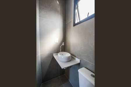 Banheiro da Suíte de apartamento à venda com 3 quartos, 96m² em Vila Pires, Santo André