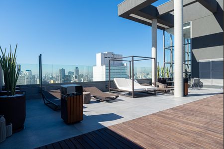 Área comum - Solário de kitnet/studio à venda com 1 quarto, 22m² em Consolação, São Paulo