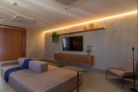 Área comum - Sala Cinema de kitnet/studio à venda com 1 quarto, 22m² em Consolação, São Paulo