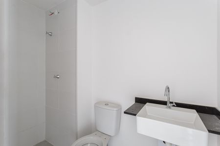 Banheiro de kitnet/studio à venda com 1 quarto, 25m² em Vila Olímpia, São Paulo