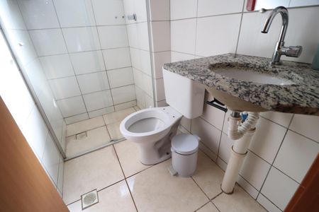 Banheiro Social de apartamento para alugar com 2 quartos, 55m² em Presidente Roosevelt, Uberlândia