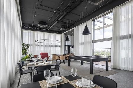 Apartamento para alugar com 27m², 1 quarto e sem vaga Apartamento para alugar com 27m², 1 quarto e sem vagaÁrea Comum - Salão de Jogos
