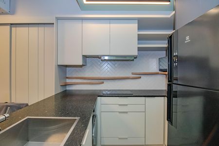 Cozinha de kitnet/studio à venda com 1 quarto, 33m² em Rio Branco, Porto Alegre