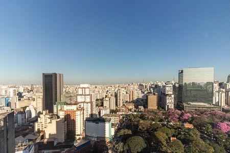 Vista da Sala de kitnet/studio para alugar com 1 quarto, 38m² em Higienópolis, São Paulo