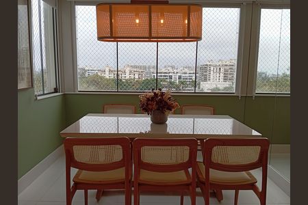 Sala de Jantar de apartamento para alugar com 2 quartos, 110m² em Barra da Tijuca, Rio de Janeiro