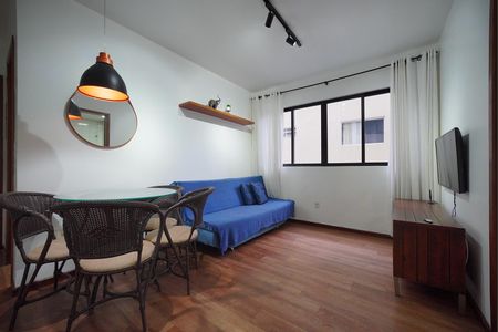 Sala de apartamento para alugar com 1 quarto, 40m² em Balneario, Florianópolis