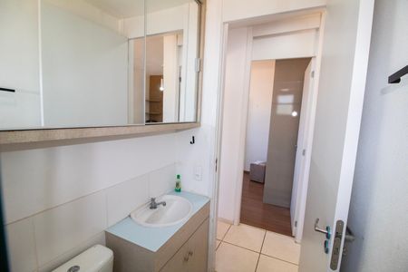 Banheiro social  de apartamento à venda com 2 quartos, 46m² em Buritis, Belo Horizonte