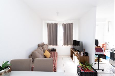 Sala de apartamento à venda com 2 quartos, 55m² em Jk, Contagem