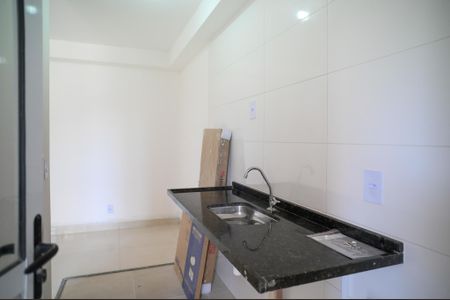 Cozinha de apartamento para alugar com 1 quarto, 33m² em Vila Brasilio Machado, São Paulo