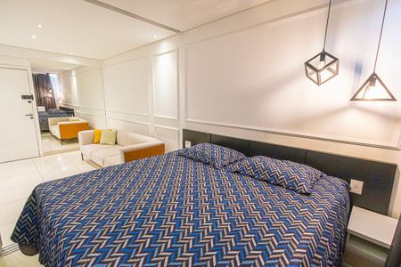 Studio para alugar com 40m², 1 quarto e 1 vaga Studio para alugar com 40m², 1 quarto e 1 vagaFlat: sala/cozinha e quarto