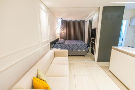 Studio para alugar com 40m², 1 quarto e 1 vaga Studio para alugar com 40m², 1 quarto e 1 vagaFlat: sala/cozinha e quarto