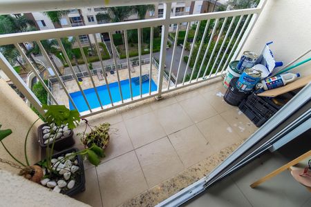 Varanda da Sala de apartamento para alugar com 2 quartos, 47m² em Jardim das Oliveiras, São Paulo