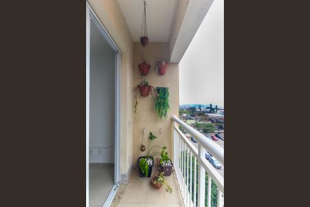 Varanda da Sala de apartamento para alugar com 2 quartos, 47m² em Jardim das Oliveiras, São Paulo