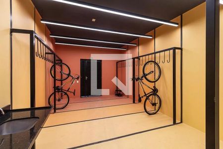 Bicicletário de kitnet/studio para alugar com 1 quarto, 28m² em Barra Funda, São Paulo