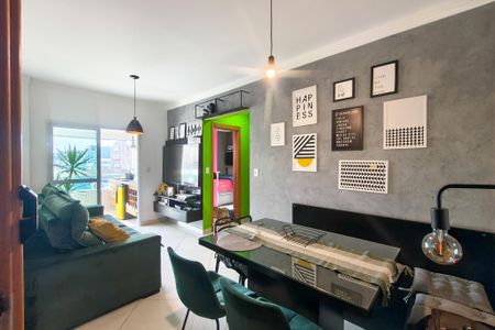 Sala de apartamento para alugar com 2 quartos, 70m² em Boqueirão, Praia Grande