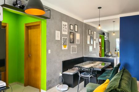 Sala de apartamento para alugar com 2 quartos, 70m² em Boqueirão, Praia Grande