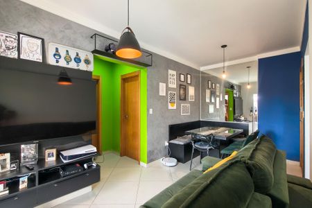 Sala de apartamento para alugar com 2 quartos, 70m² em Boqueirão, Praia Grande