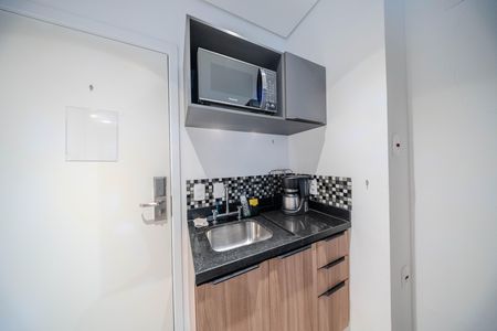 Studio para alugar com 32m², 1 quarto e sem vaga Studio para alugar com 32m², 1 quarto e sem vagaCozinha