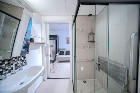 Studio para alugar com 32m², 1 quarto e sem vaga Studio para alugar com 32m², 1 quarto e sem vagaBanheiro