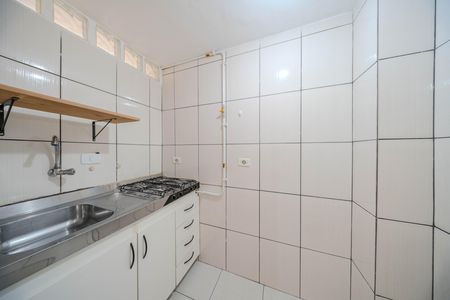 Cozinha de kitnet/studio para alugar com 1 quarto, 25m² em Bela Vista, São Paulo