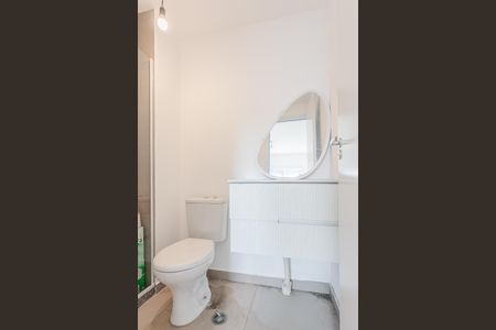 Banheiro da Suíte de apartamento para alugar com 1 quarto, 32m² em Pinheiros, São Paulo