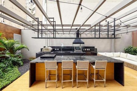 Área comum - Churrasqueira de apartamento à venda com 1 quarto, 37m² em Vila Anglo Brasileira, São Paulo