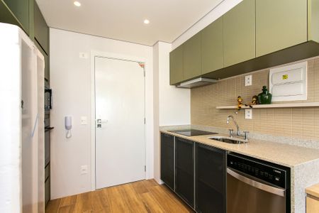 Cozinha de apartamento à venda com 1 quarto, 37m² em Vila Anglo Brasileira, São Paulo