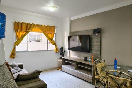 Sala de apartamento para alugar com 2 quartos, 96m² em Canto do Forte, Praia Grande