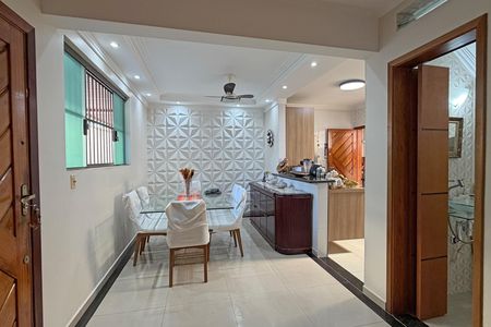 Sala de Jantar de casa de condomínio para alugar com 3 quartos, 110m² em Macuco, Santos