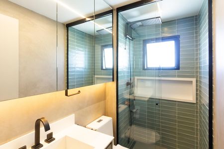 Apartamento para alugar com 54m², 1 quarto e 1 vaga Apartamento para alugar com 54m², 1 quarto e 1 vagaBanheiro da Suíte