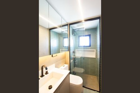 Apartamento para alugar com 54m², 1 quarto e 1 vaga Apartamento para alugar com 54m², 1 quarto e 1 vagaBanheiro da Suíte