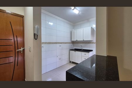 Cozinha de apartamento à venda com 2 quartos, 48m² em Jardim Stella, Santo André